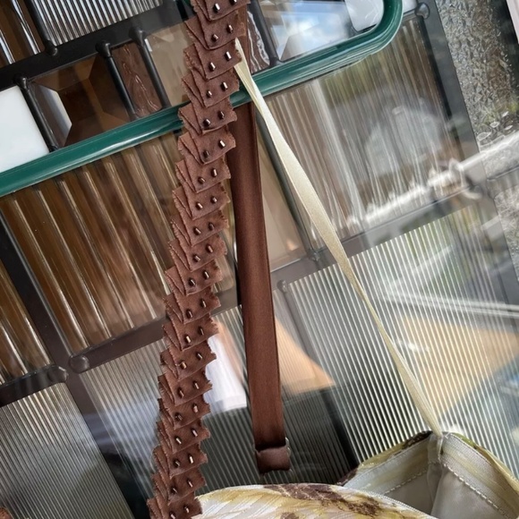 BCBG Maxazria NWT Metallic Silk Mini Dress Size 8 - Picture 11 of 14